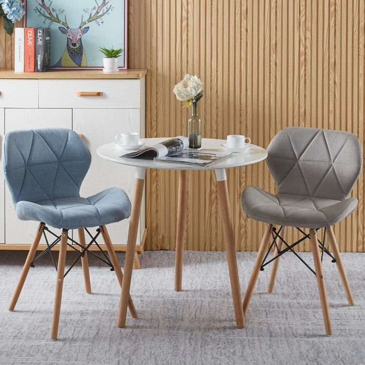 

Креативный стул со спинкой, стол для макияжа, стул, скандинавский обеденный стул, без рук, стул для переговоров, 2 шт.