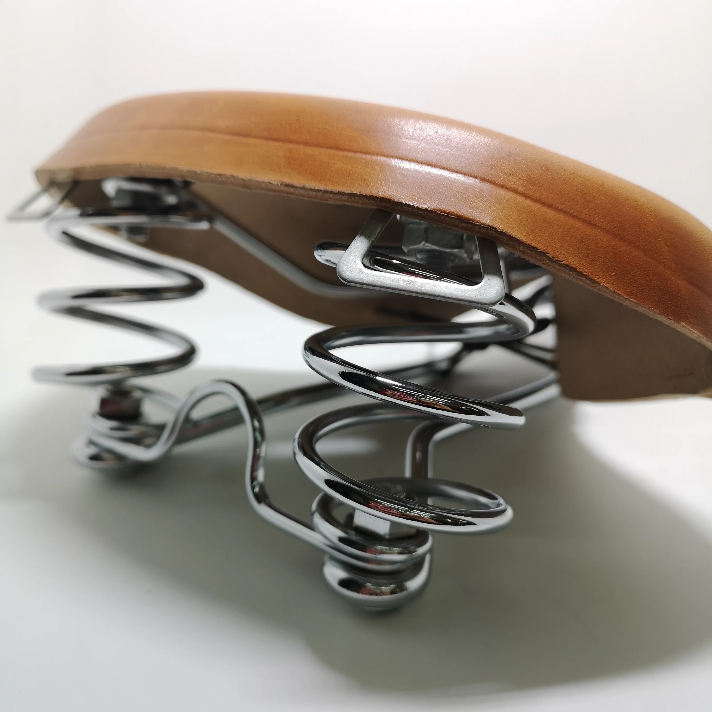 Ретро винтажное велосипедное седло из натуральной воловьей кожи ручной работы