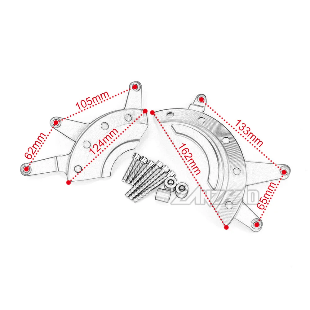 Алюминиевый защитный чехол для двигателя мотоцикла с ЧПУ зеленого черного и