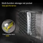 Автомобильная сумка для хранения заднего сиденья, автомобильные аксессуары, Волшебная наклейка, карманная сумка, сетчатая двухслойная эластичная сетка