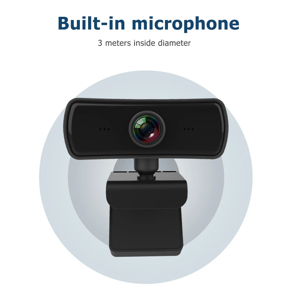 2K HD Webcam with Built-in Microphone USB2.0 Driver-Free Computer Desktop Auto Focus Web Camera for Live Broadcast Video Calling |