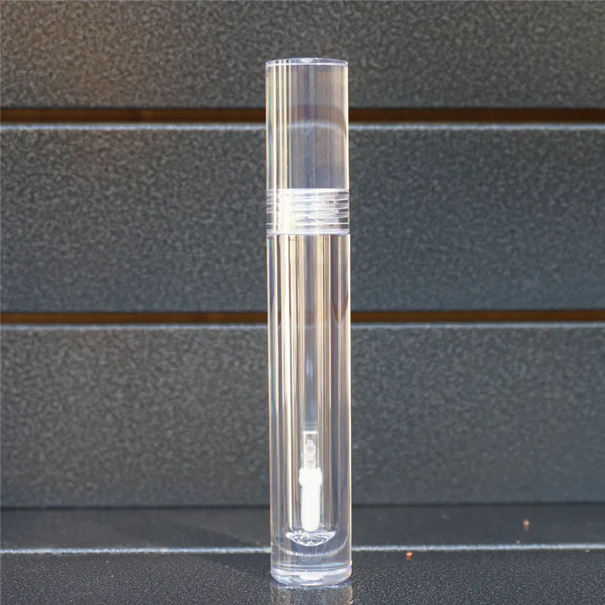 

2pcs Clear Empty Acrylic Lip Gloss Tube, DIY Round Portable Liquid Lipstick Bottle, Cosmetic Container Shell Package