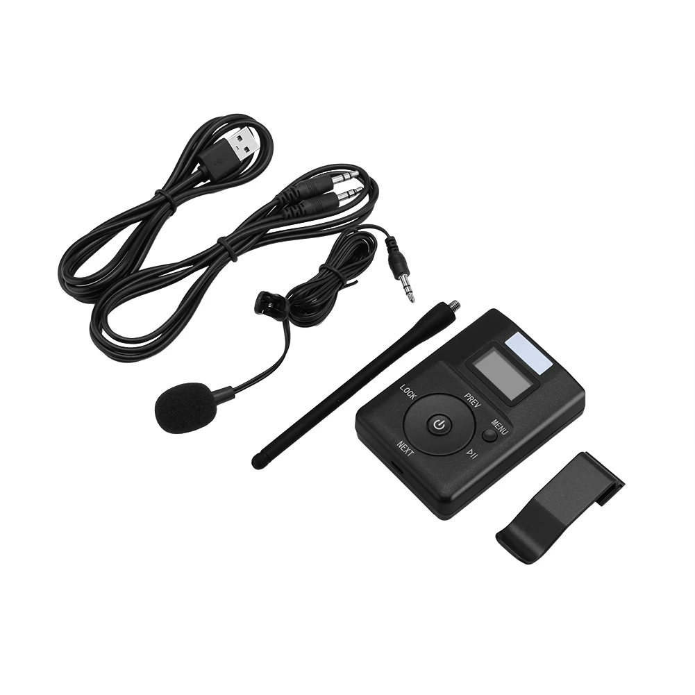 

3.5MM Low-power Wireless FM Transmitter Stereo Radio Broadcast Adapter Portable Audio Video Supplies