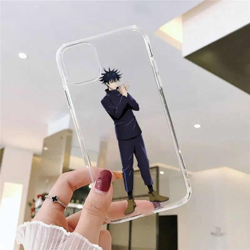 

Jujutsu Kaisen Anime high quality Phone Case Transparent Clear for iPhone 11 12 mini pro XS MAX 8 7 6 6S Plus X 5S SE XR 2020