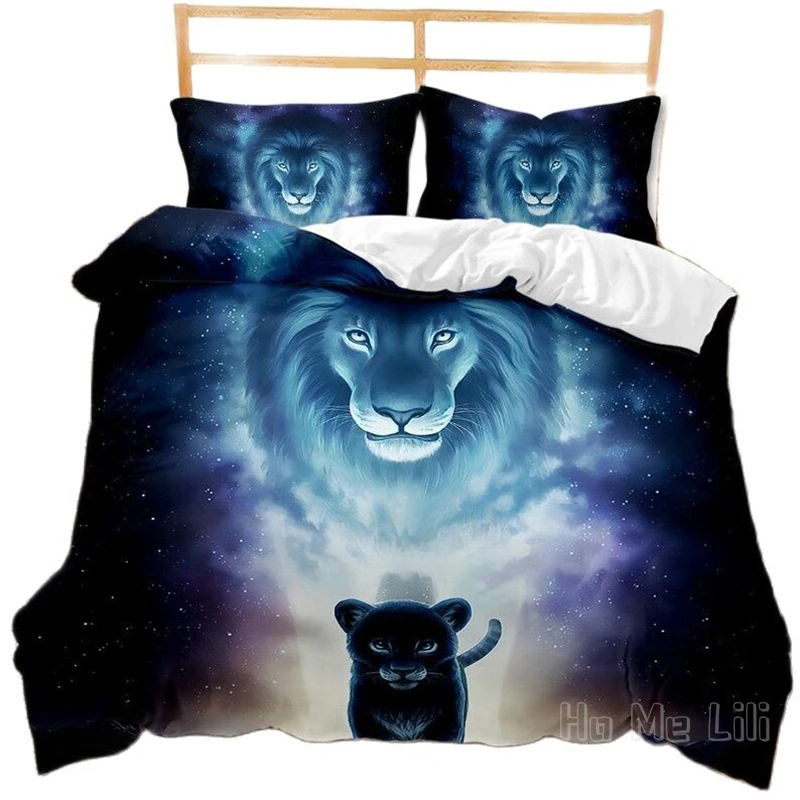 Набор пододеяльников с рисунком животных постельное белье тропическим принтом