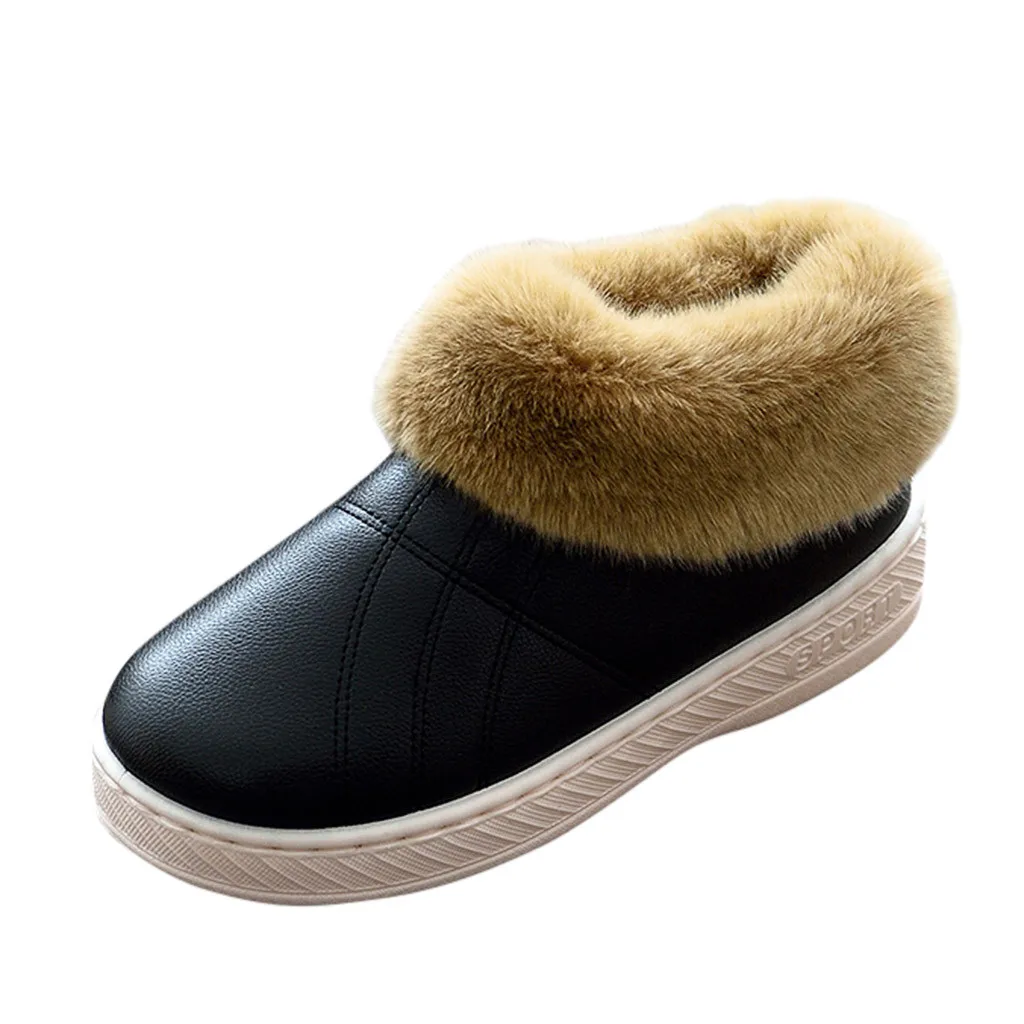 Универсальная плюшевая Новогодняя мужская обувь на лодыжках домашние теплые