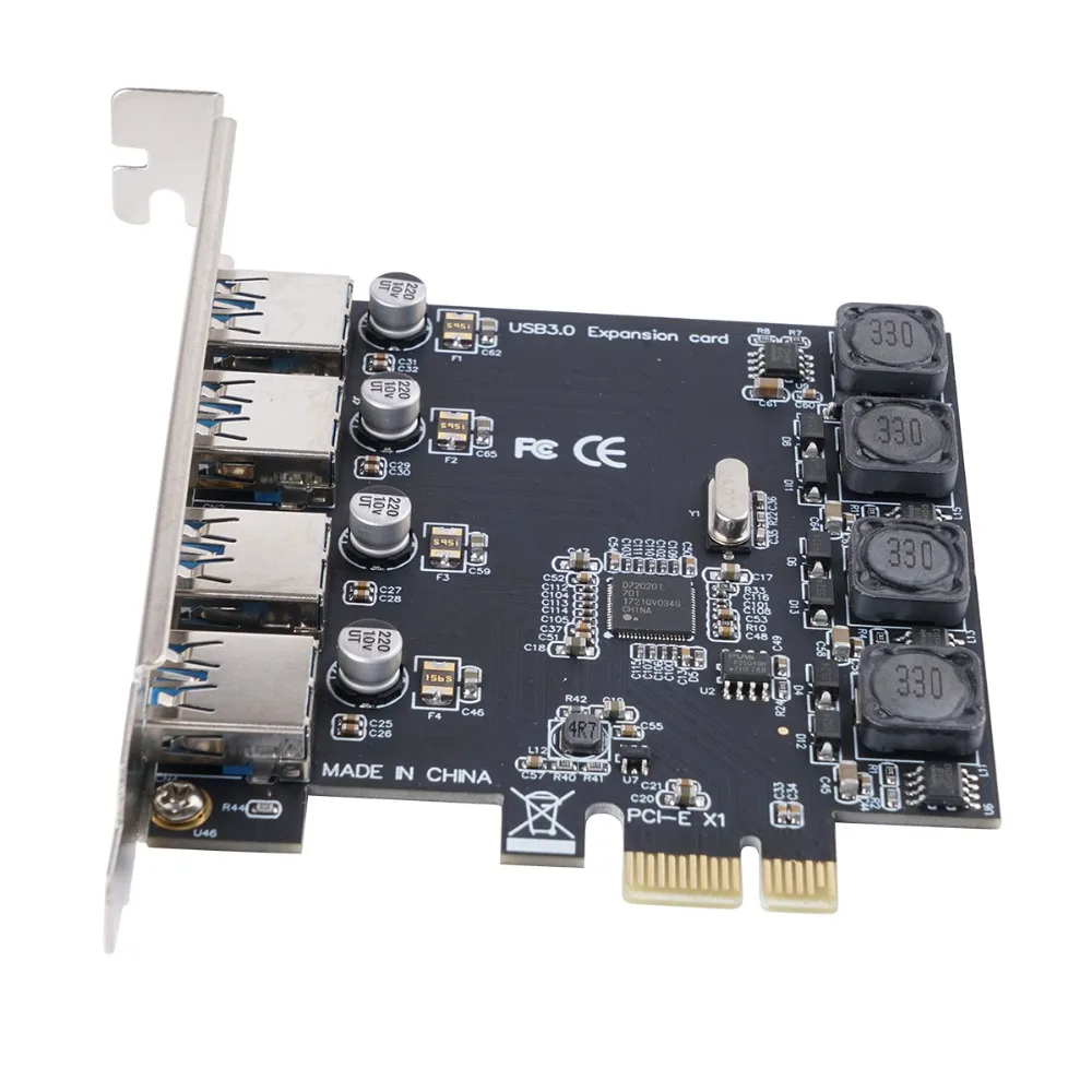 Карта расширения ORICO PCI-E Express с 4 портами USB 3 0 супер скоростная 5 Гбит/с адаптер для