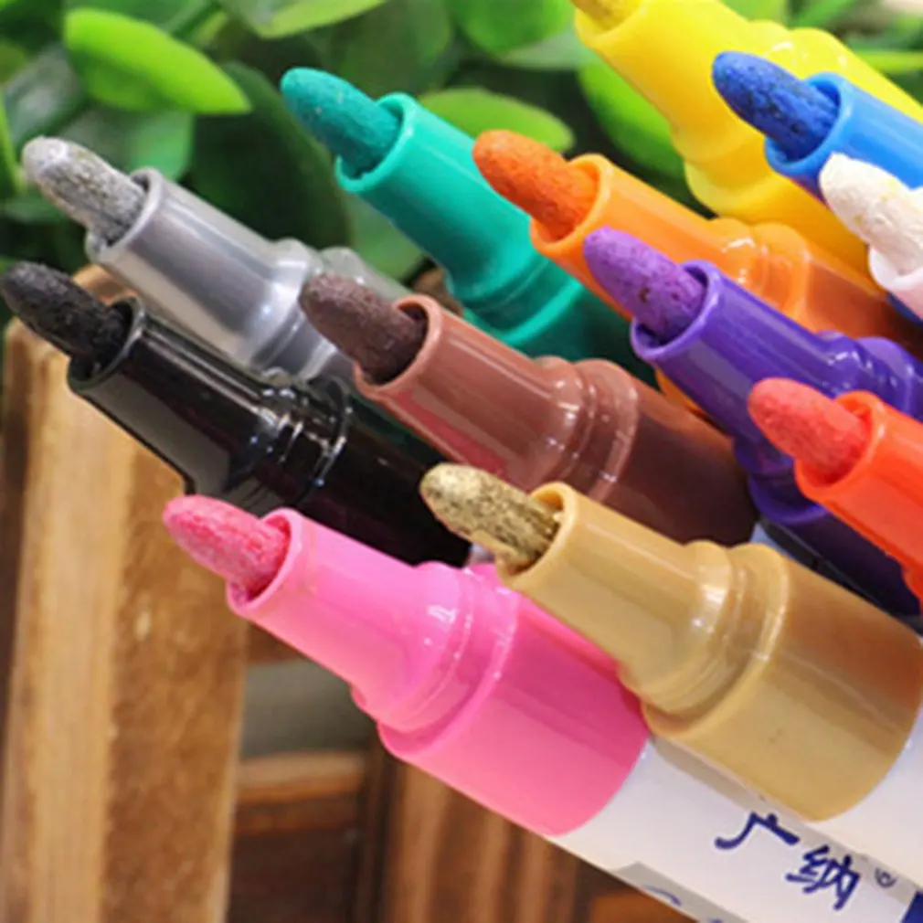 12 видов цветов/комплект Краски маркер для белой доски Водонепроницаемый