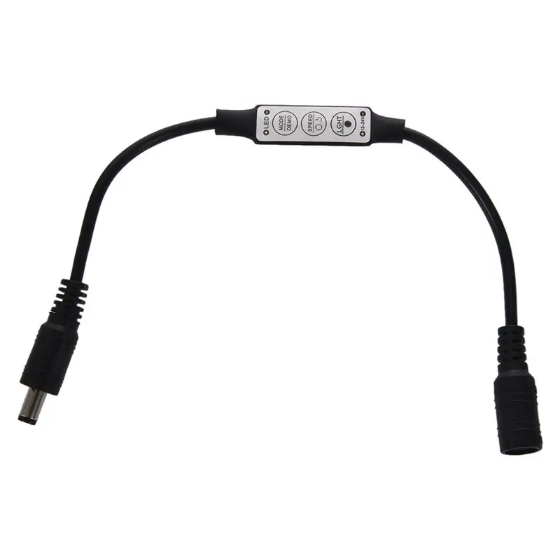 Low-profile Inline Controller Mini 3 Key Dimmer Switch for LED Strip Light Black | Лампы и освещение