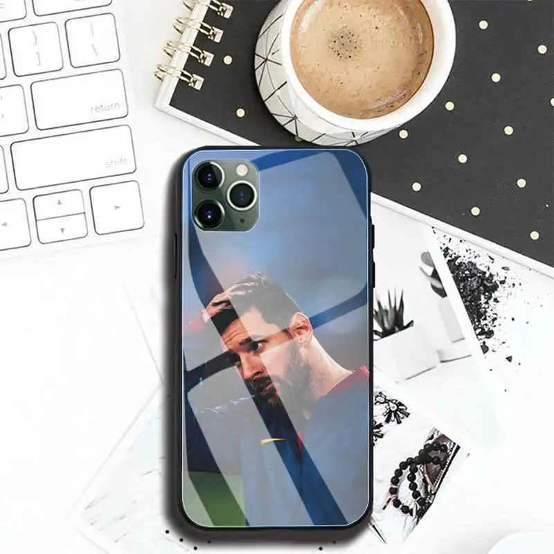 

Messi Football Soccer 10 Phone Case For Iphone 12 11 Pro MAX XR X 7 8Plus SE2020 DIY Shockproof Glass Soft Silicone Edge