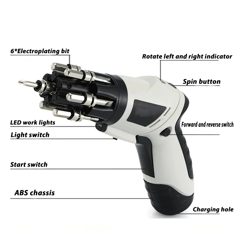 Электрическая отвертка бытовые аппаратные средства mini электрическая дрель