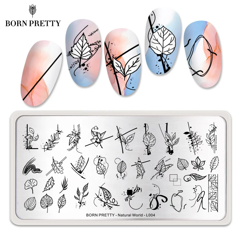 BORN PRETTY штамповочная пластина Весенняя надпечатная тема для дизайна ногтей из