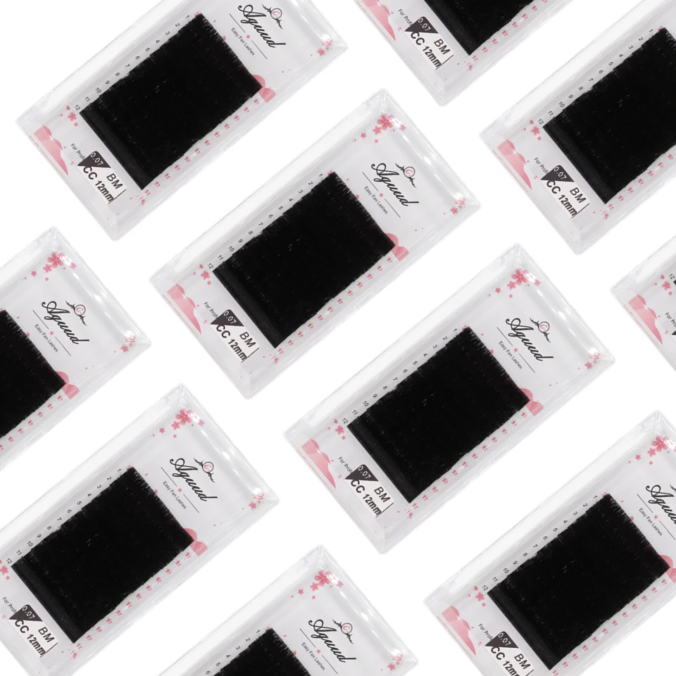 Ресницы для наращивания AGUUD многоцветные автоматические ресницы 12 рядов быстрый