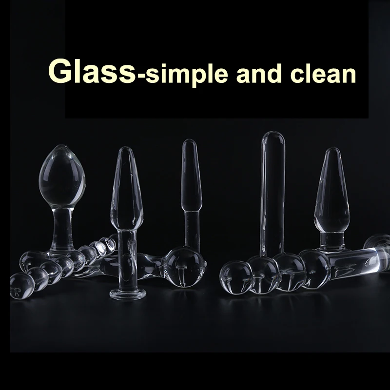 Dingye стеклянный фаллоимитатор Анальная пробка секс-игрушки |