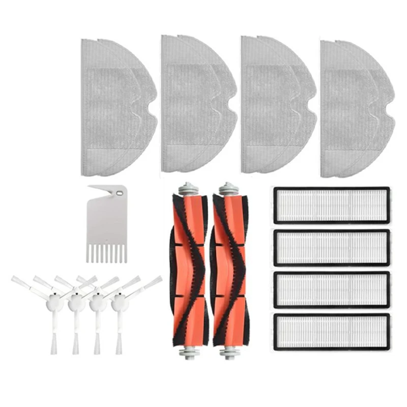 

Main Brushes Filters Side Brush for Xiaomi Mijia 1C Sweeping Robot Vacuum Cleaner Replacement Parts(19 PCS)