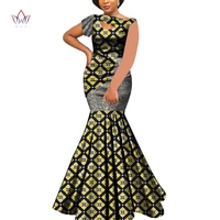 2021 african dresses for women bazin riche style femme bodycon lady print wax plus size party long wedding vestido wy8602