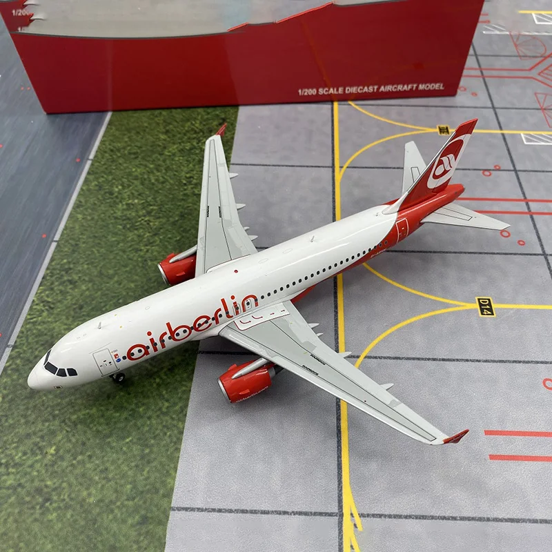 

Diecast 1/200 Scale Air Berlin A320 D-ABNW Alloy Passenger Aircraft Model Collection Souvenir Ornaments Display Toys Gift