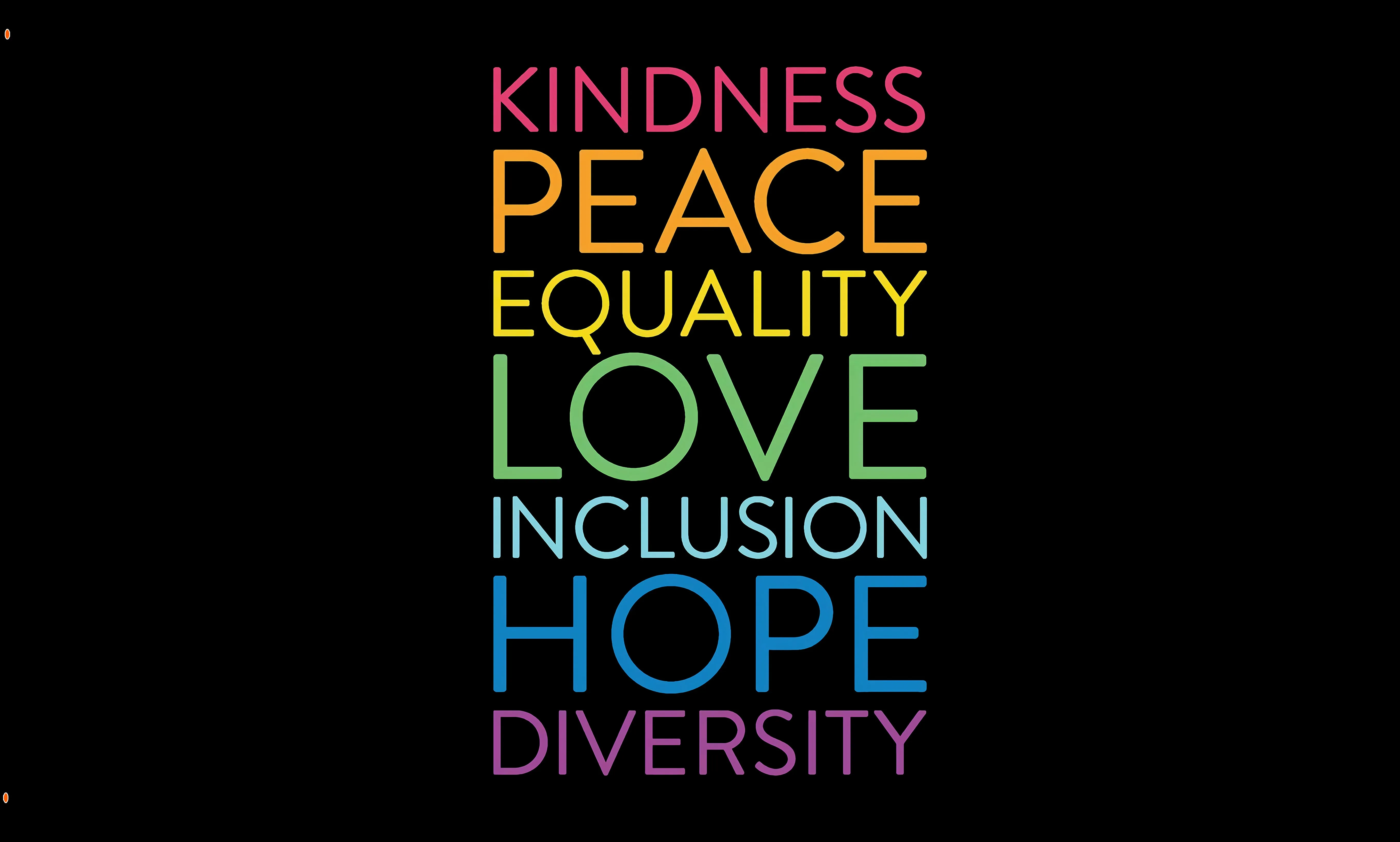 

3d Printing Customization Kindness Peace Equality Love Inclusion Hope Diversity Flag