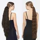 Удлиненные синтетические волосы HF 32 дюйма (81 см), волнистые синтетические украшения для волос, которые ежедневно носят дамы. Лидер продаж