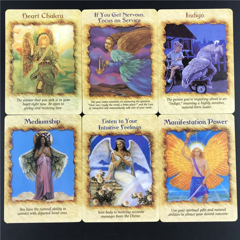 Английский для новой версии Tarot Ангел терапия Oracle карты Таро палуба Настольная