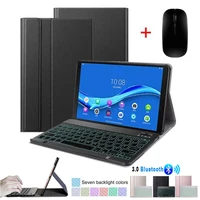 keyboard case for lenovo tab m10 hd 2nd gen 10 1 tablet leather stand cover for tb x306x tb x306f backlit wireless keyboard