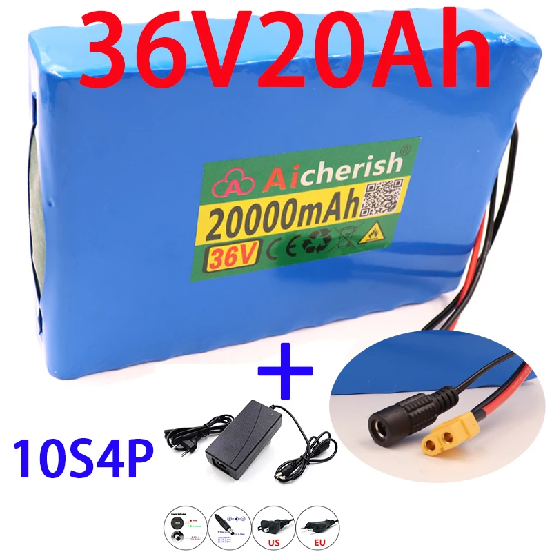 

Original Electric Scooter 36V 20Ah Lithium Battery E-Bicycle Built-In 40A BMS 42V Ebike 2A Charger