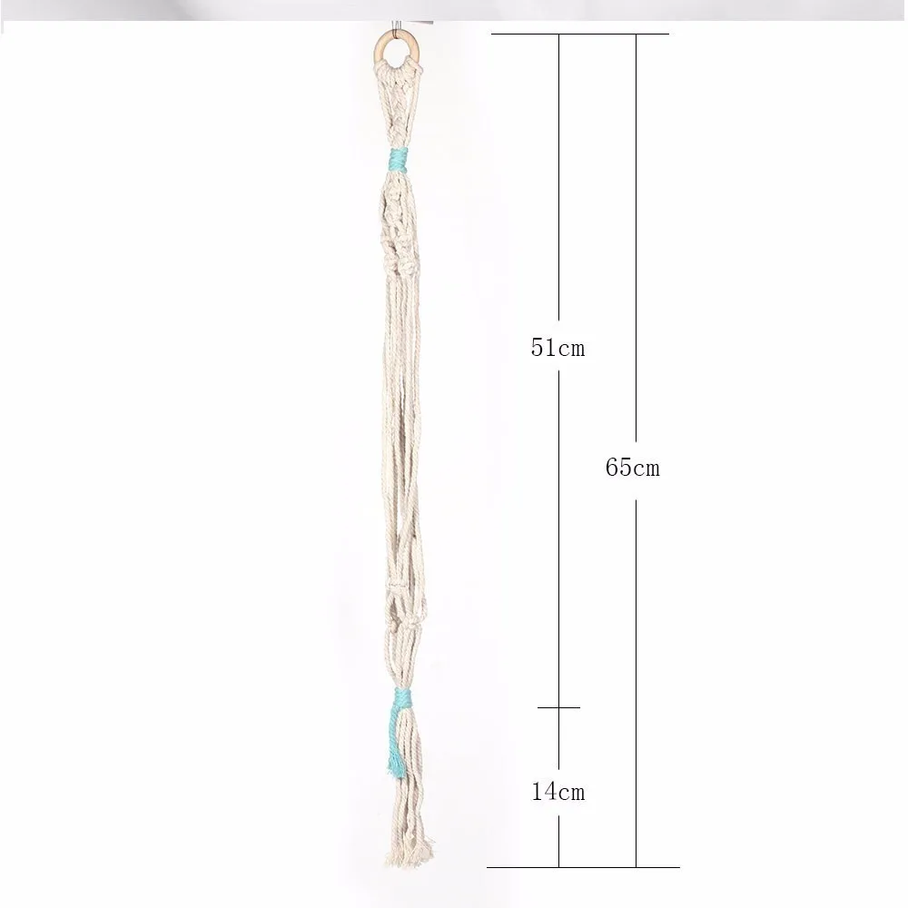 Подвесные корзины Подвеска для растений из макраме держатель цветочного горшка