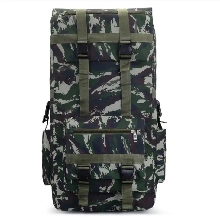 Jungle Camo 110л большой емкости военный тактический рюкзак для наружного использования Оксфорд водонепроницаемый камуфляжный рюкзак для альпинизма походная дорожная сумка - Цвет: Jungle Camo