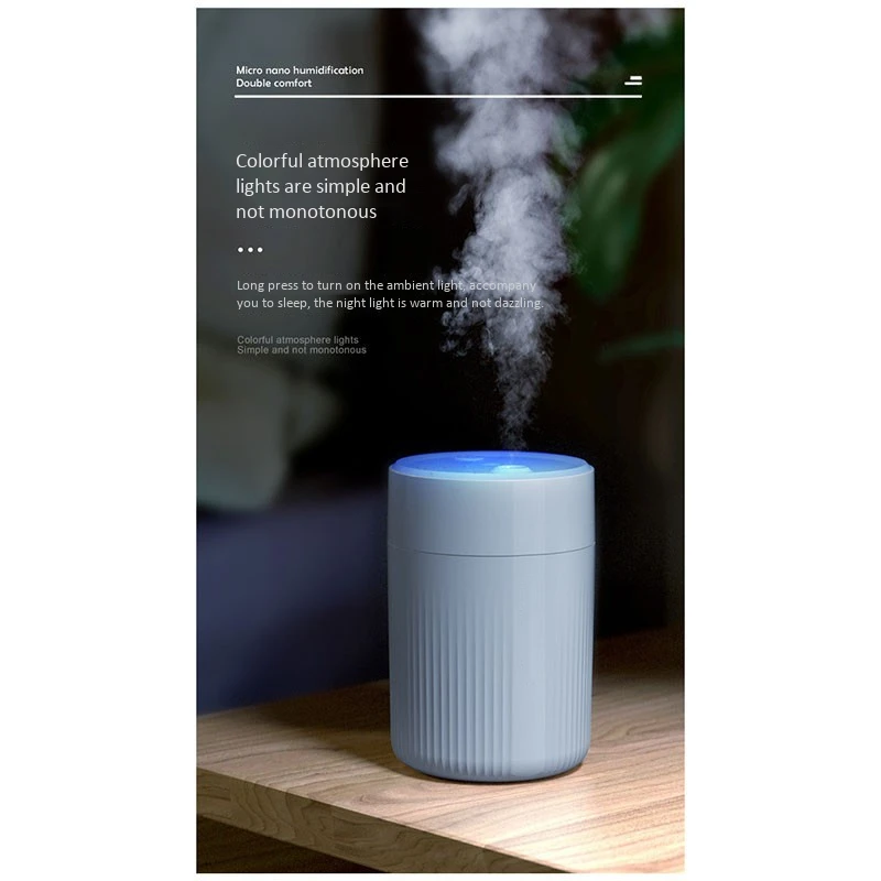 

280ML Portable Humidifier Silent Mini Humidifier, Air Humidifier,for Bedroom Room Car Humidifier Etc