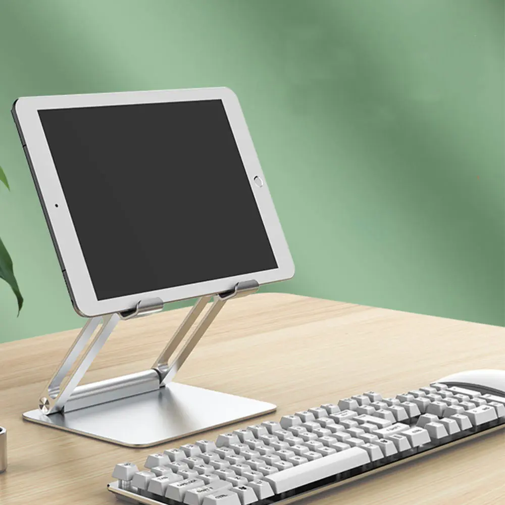 

1Pc Adjustable Laptop Holder Aluminum Alloy Foldable Computer Rack (Silver)