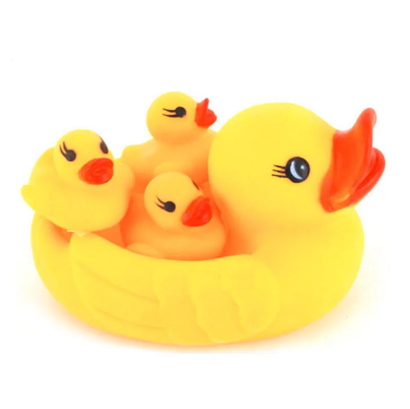 

Little Yellow Duck Toys Children Bathing Water Play Squeeze Sound Toys Classic Doll Cute Rubber Kids Bath Toys