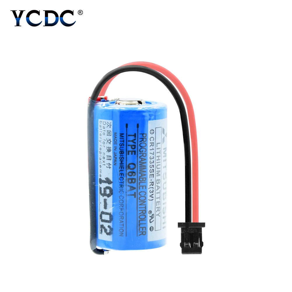 3V Q6BAT 1800 мА/ч Батарея Замена PLC литий ионная аккумуляторная Servo CR17335SE R батареи для
