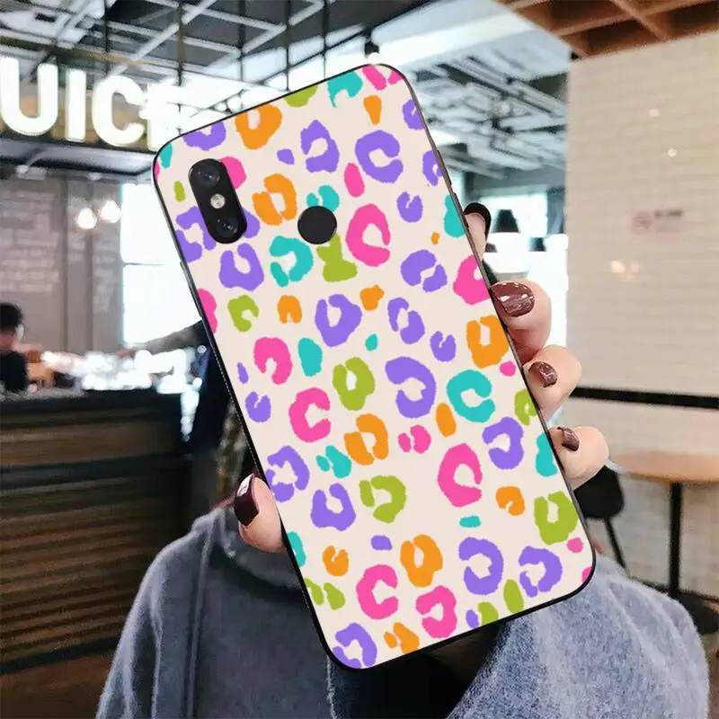 

Leopard Print Pattern Phone Case for Xiaomi mi 5 6 8 9 10 lite pro SE Mix 2s 3 F1 Max2 3