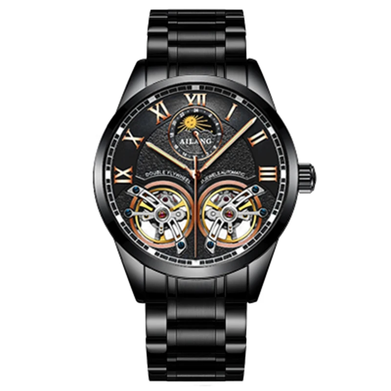 AILANG дизайн швейцарские часы мужские механические watch men водонепроницаемые clock mechanism командирские часы мужские спортивные tourbillon часовой механизм стимпанк часы последняя мода - Цвет: 13