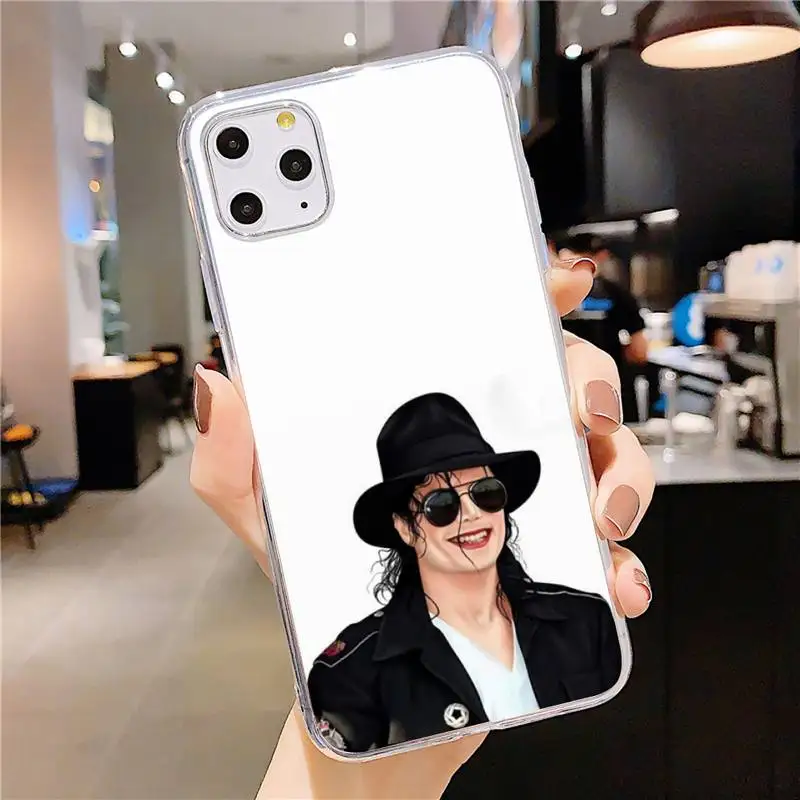 

Michael Jackson Phone Case Transparent soft For iphone 5 5s 5c se 6 6s 7 8 11 12 plus mini x xs xr pro max