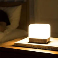 led rubiks cube flip timer night light usb home decoration desk lamp portable energy saving sleep light holiday gift