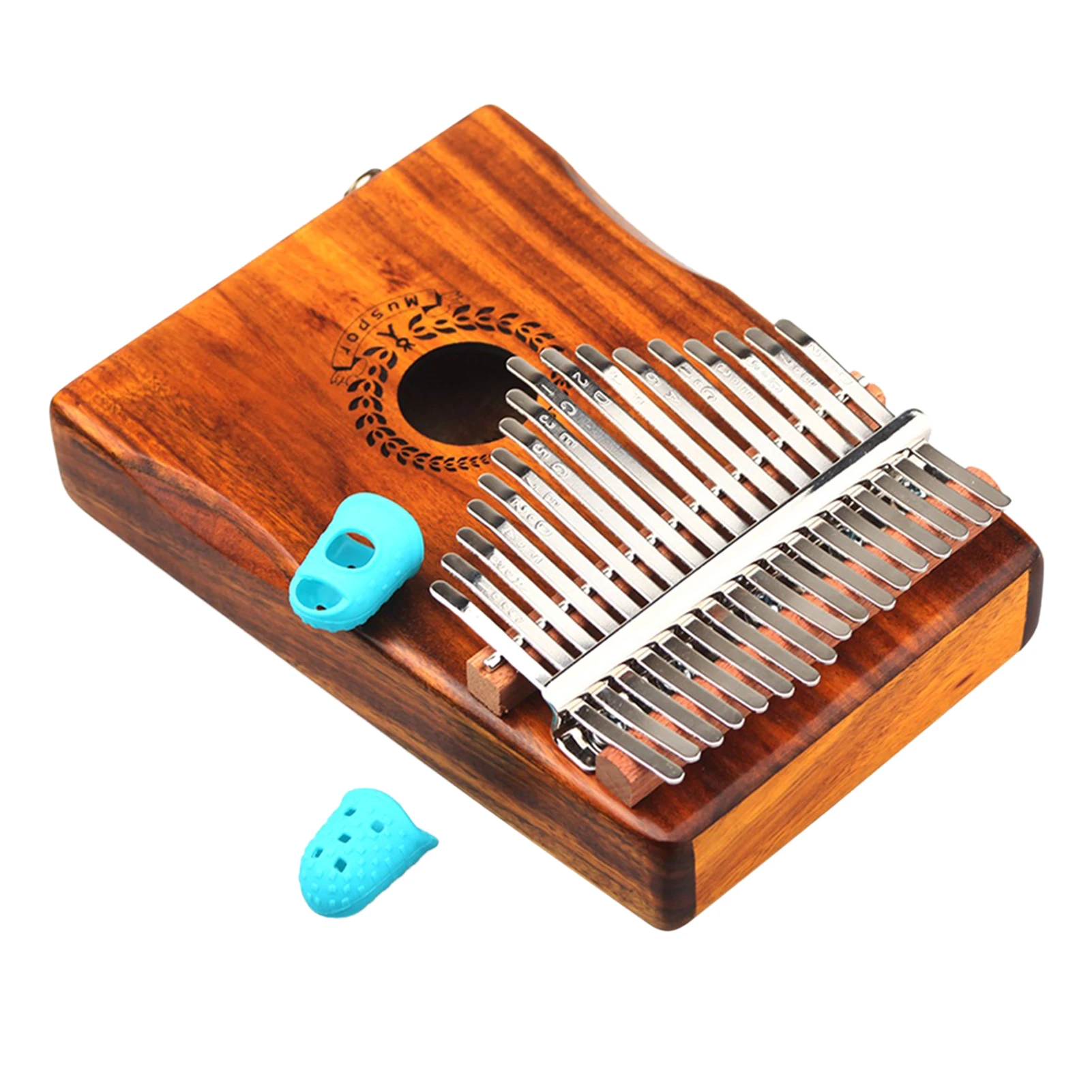 

Kalimba Thumb Piano 17 Keys Finger Piano Instrument Portable with Audio Cable & Storage Bag Portable for Adults Beginner Gift