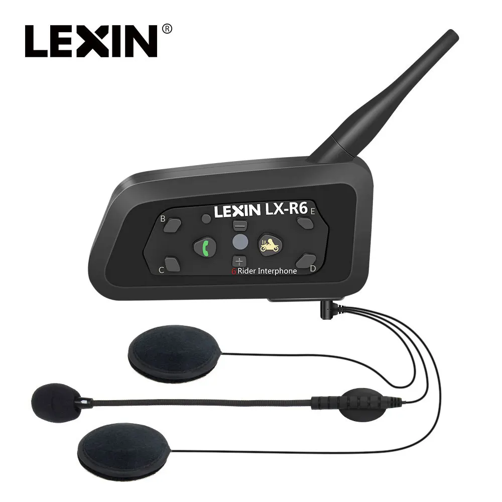 LEXIN R6 1200M 6 Rider moto rcycle Bluetooth шлем гарнитуры Интерком Мото Переговорные Гарнитуры intercomunicadores de casco moto