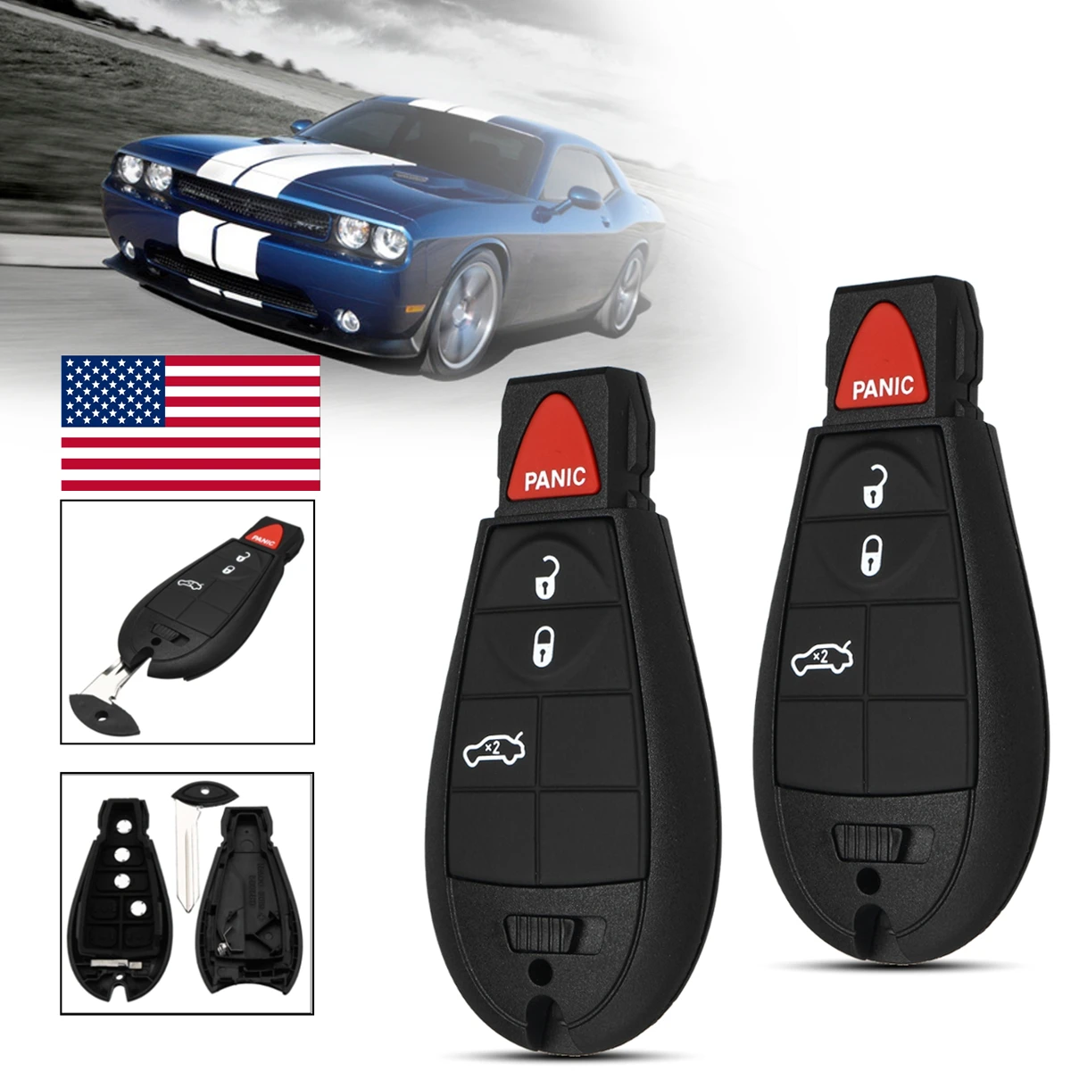 Чехол для Dodge/Jeep/Chrysler/Magnum Challenger Ram 2008 2009 2010 2011 2012 2013 2014|shell case fob|shell caseshell 1/10 |