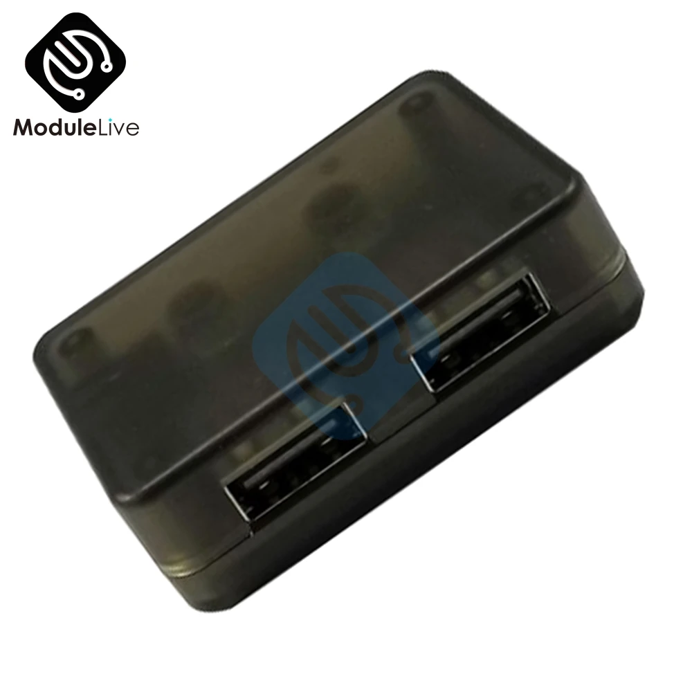 With Case Двойной 2 USB быстрое зарядное устройство понижающий модуль вход 6 V-30 V один порт 24W Поддержка QC2.0 QC3.0 QC 2,0 3,0 Автомобильная плата с Чехол - Цвет: With Case