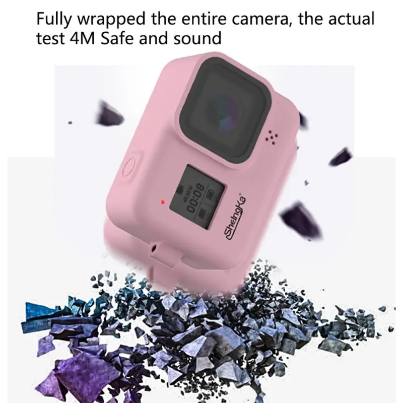 Силиконовый чехол для GoPro Hero 8 Black Gopro8 силиконовый Gopro аксессуары противоударный