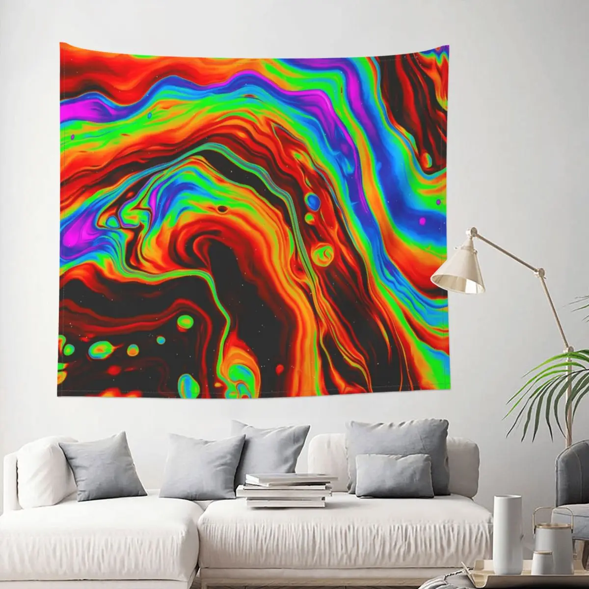 

Tapestry The Archer Psychedelic Trippy Colorful Abstract Decor Wall Room Home Decoration Hanging Living room Kawaii Pattern