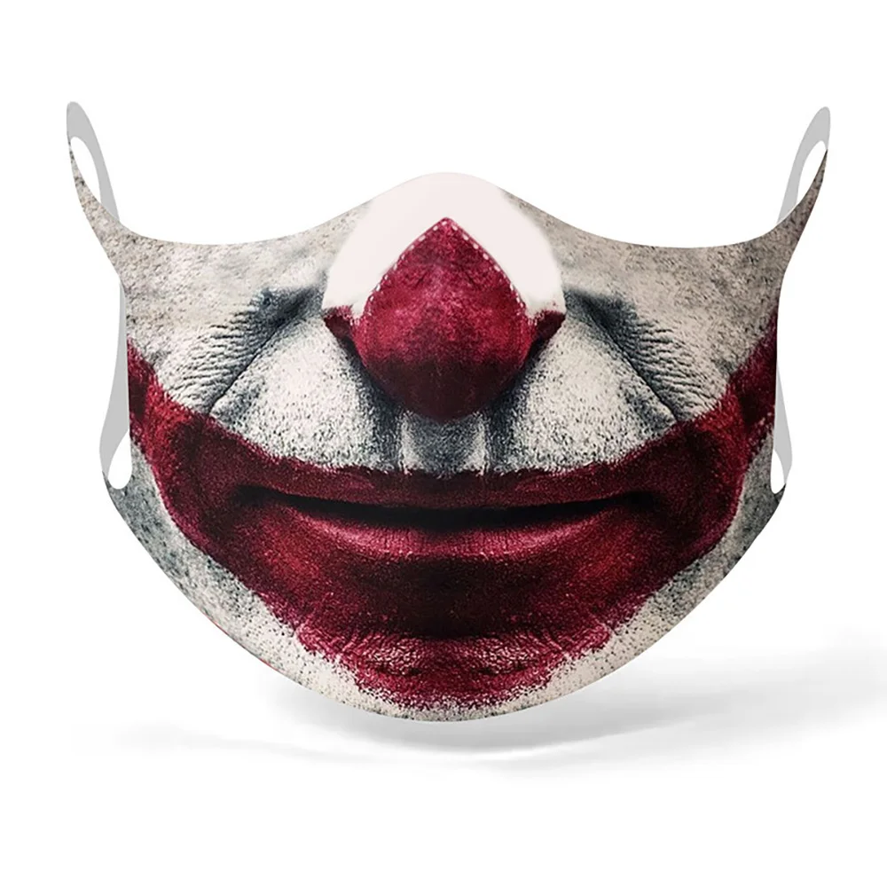 

Маска для мужчин, женщин, мужчин, для Хэллоуина, с принтом, дышащая