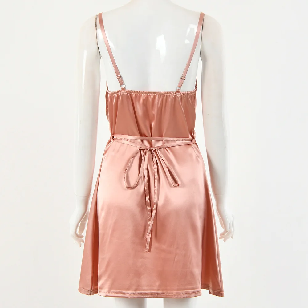 

Sexy Kawaii Lady Night Club Party Dresses 2021 Backless Sexy Women Mini Elegant Sleeveless Spaghetti Strap Bodycon Dress G2323