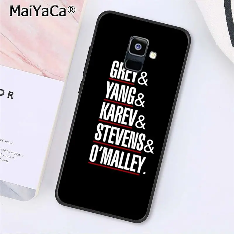 MaiYaCa Американский ТВ Анатомия чехол для телефона для samsung Galaxy A7 A8 A6 плюс A750 A9 A50 A70 A20 A30 A40