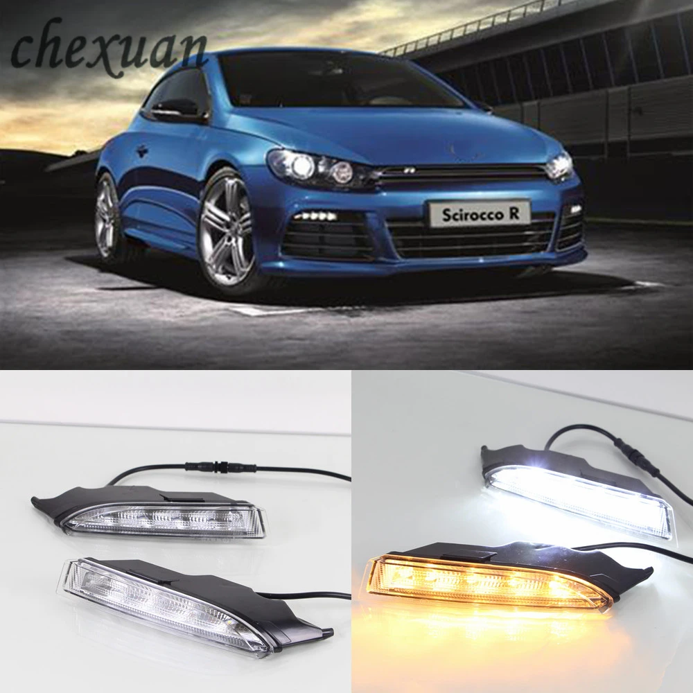 CSCSNL 1 комплект для VW Volkswagen Scirocco R Line 2010 2011 2013 2014 светодиодный ные дневные ходовые