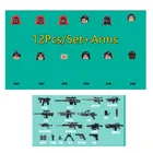 12 шт.лот игра кальмар красная маска модель строительные блоки кирпичи наборы классические игры куклы детские игрушки для детей Рождественский подарок