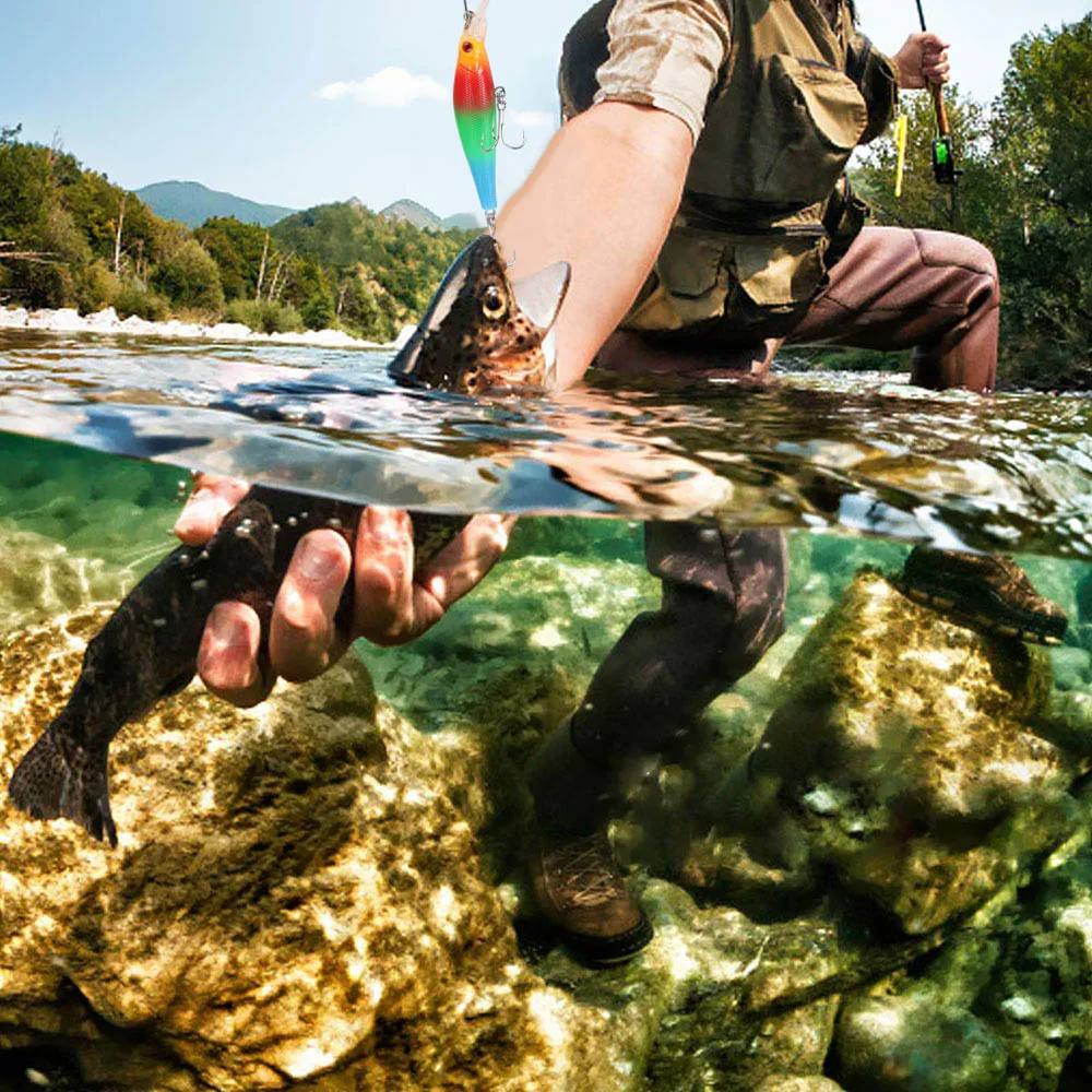 Глубоководная рыболовная приманка из твердого пластика тонущие приманки для