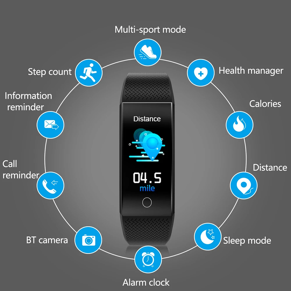 New bluetooth QW18T Smart Watch IOS/Android Men Women waterproof Smartwatch Intelligent Body temperature test Sport Watche | Электроника