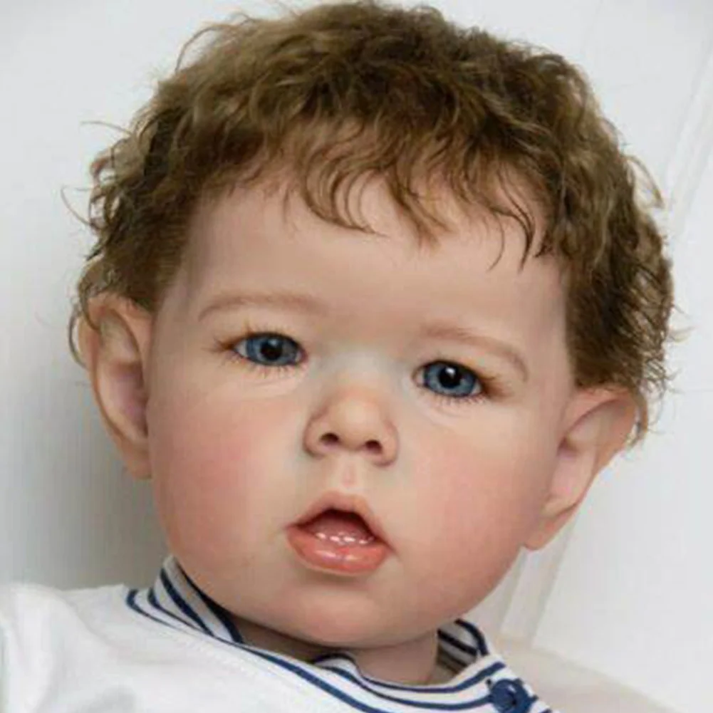 

Gifts Reborn Baby Doll Kit Simulation Real Touch Non Toxic Soft Vinyl Realistic Full Limbs Newborn Unpainted With Cloth Body